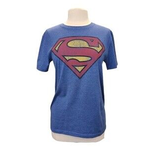Old Navy Superman Womens Blue Short Sleeve Tee S